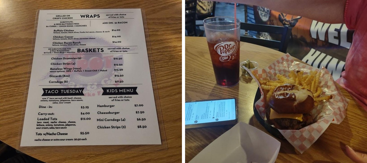 The Spot Menu